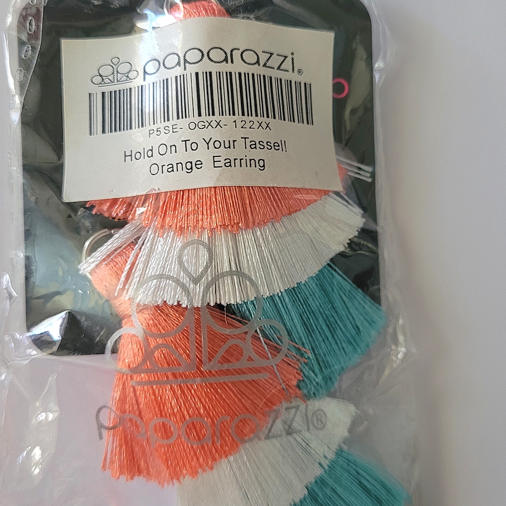 Paparazzi Orange Tassel Earrings